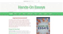 Desktop Screenshot of handsonessays.com